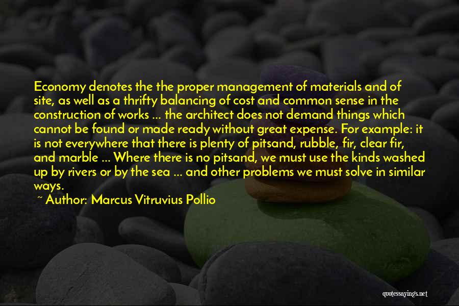 Clear Things Up Quotes By Marcus Vitruvius Pollio