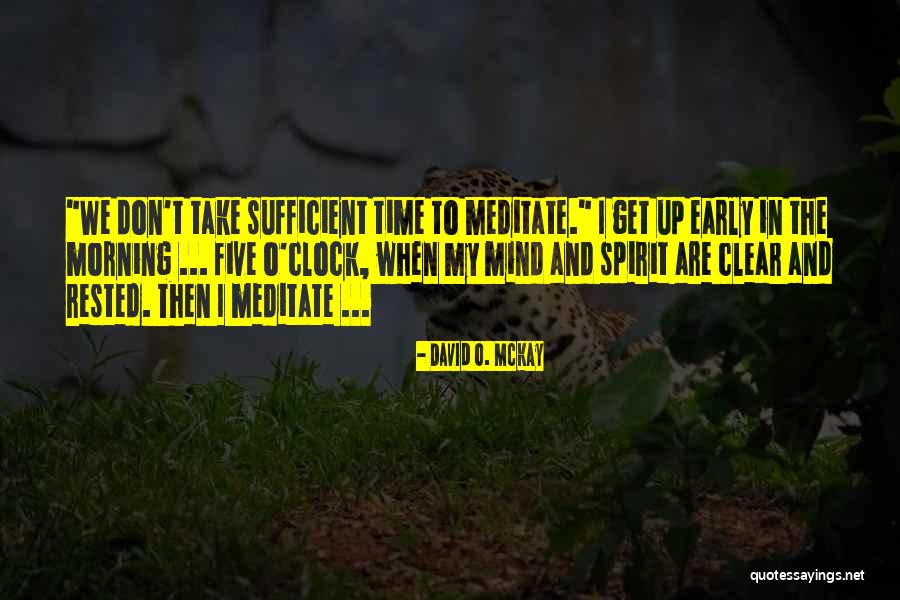 Clear Up My Mind Quotes By David O. McKay Clear Up My Mind Quotes By David O. McKay
