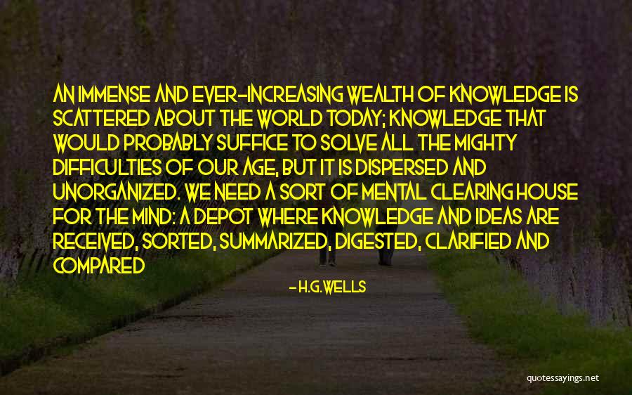 Clearing Quotes By H.G.Wells Clearing Quotes By H.G.Wells
