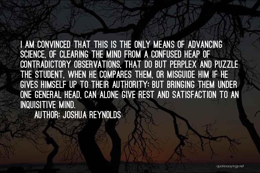 Clearing Your Head Quotes By Joshua Reynolds