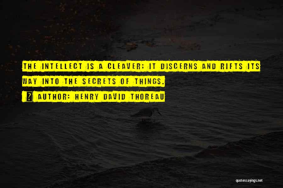 Cleaver Quotes By Henry David Thoreau