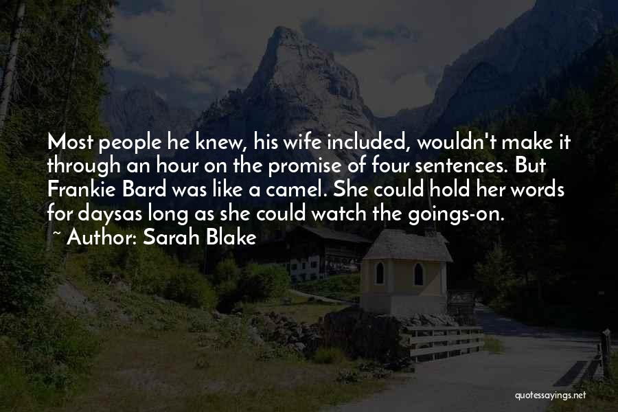 Cleone Quotes By Sarah Blake