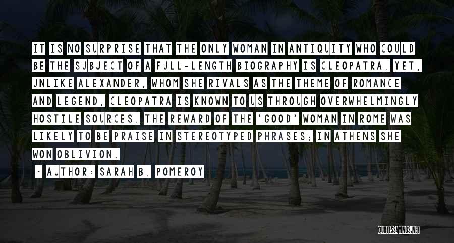 Cleopatra's Quotes By Sarah B. Pomeroy