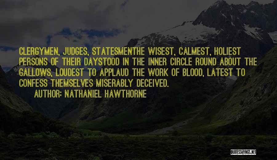 Clergymen Quotes By Nathaniel Hawthorne
