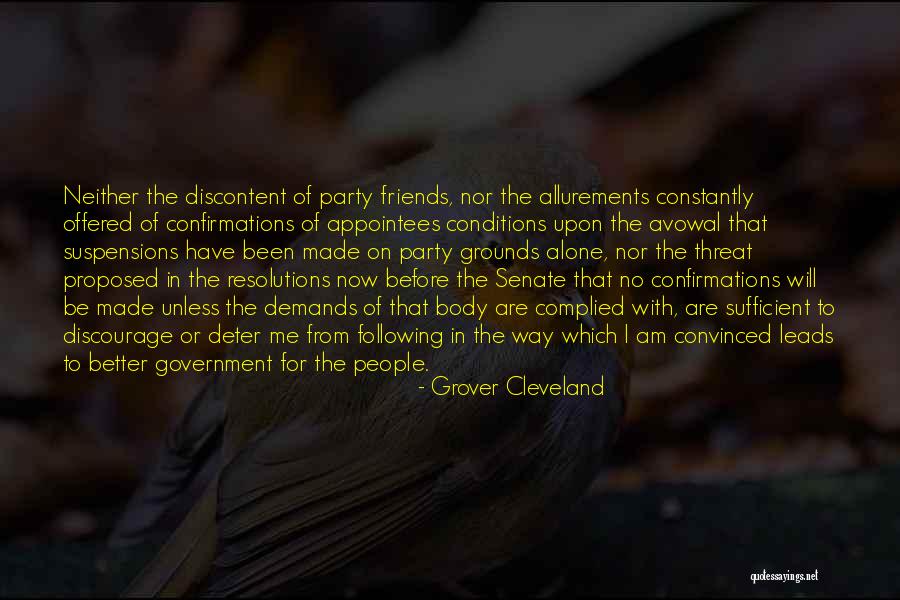 Cleveland Grover Quotes By Grover Cleveland