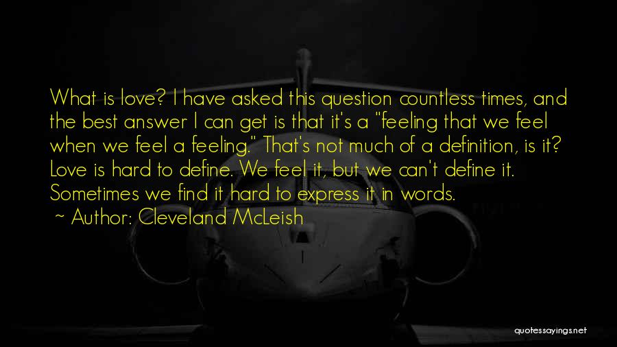 Cleveland Quotes By Cleveland McLeish