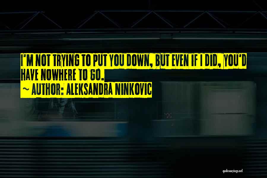 Clever Humor Quotes By Aleksandra Ninkovic