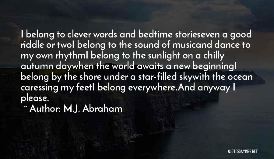 Clever Riddle Quotes By M.J. Abraham