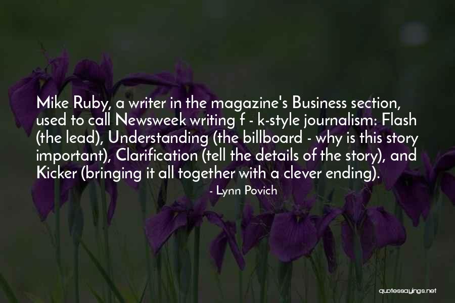 Clever Style Quotes By Lynn Povich Clever Style Quotes By Lynn Povich