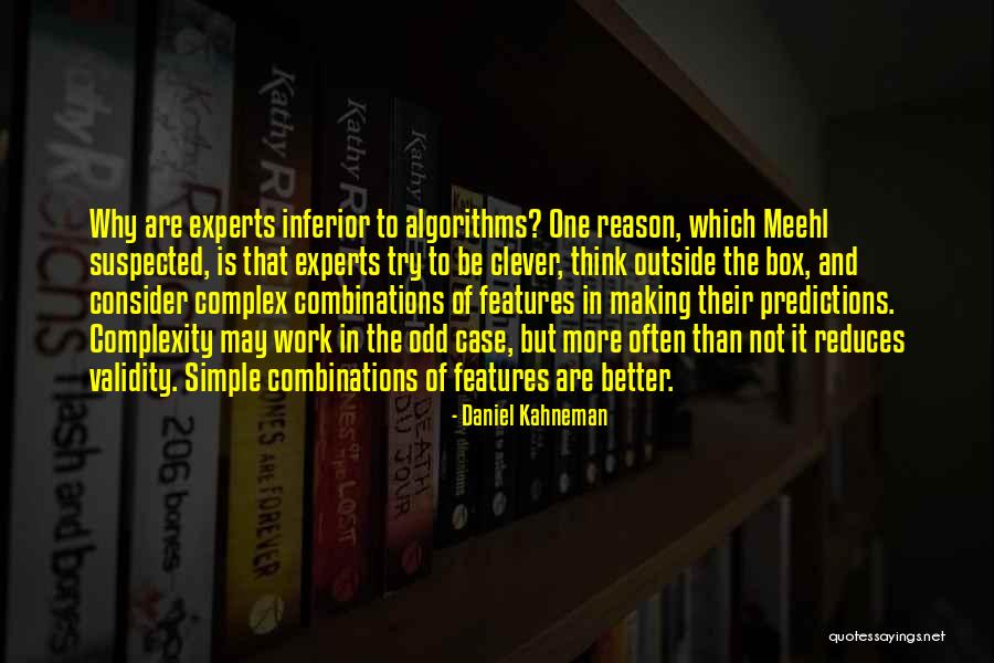 Clever Work Quotes By Daniel Kahneman Clever Work Quotes By Daniel Kahneman
