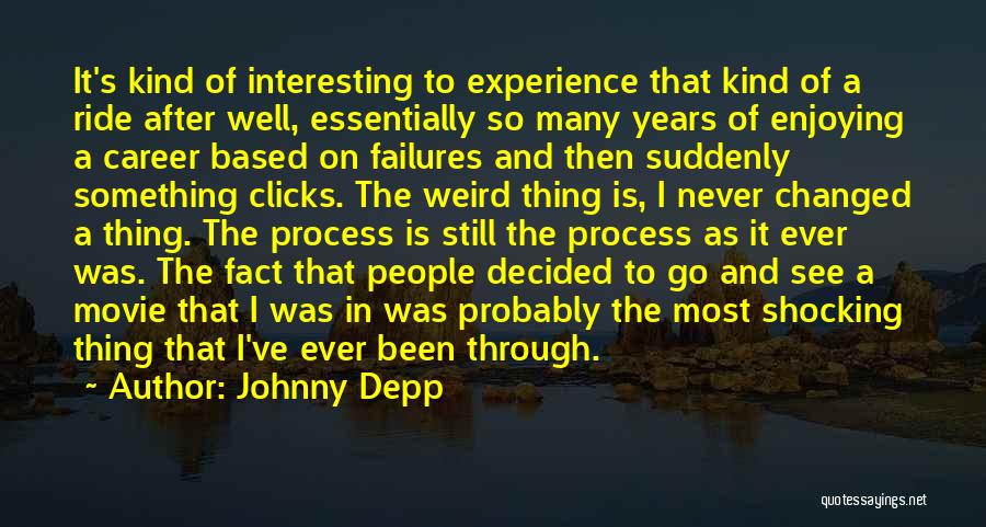 Clicks Quotes By Johnny Depp