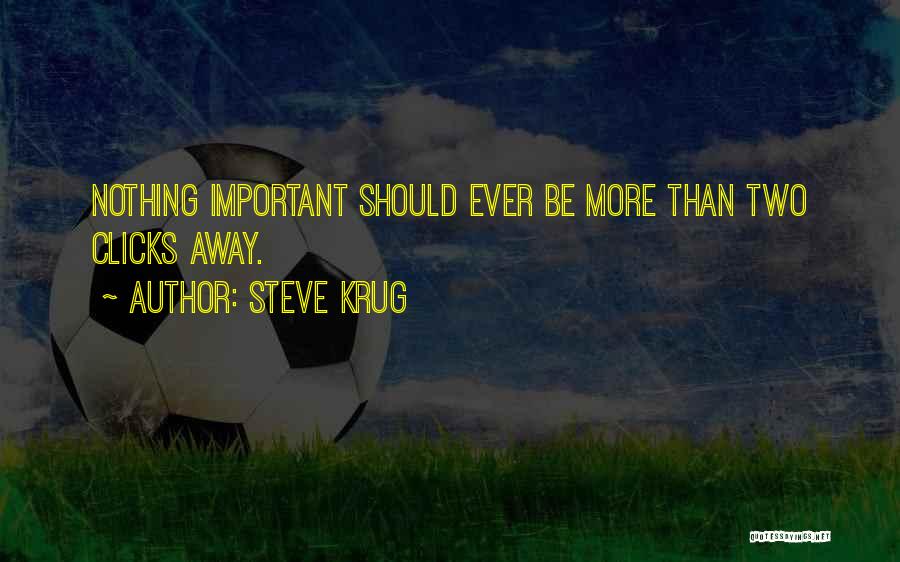 Clicks Quotes By Steve Krug