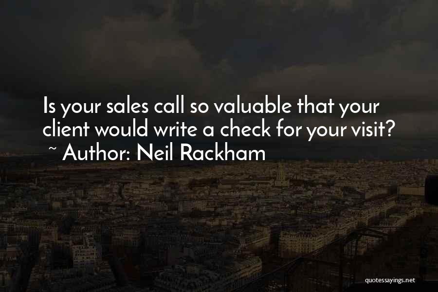 Client Visit Quotes By Neil Rackham