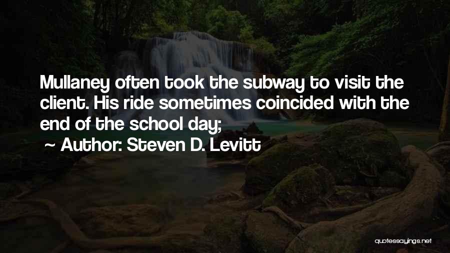 Client Visit Quotes By Steven D. Levitt