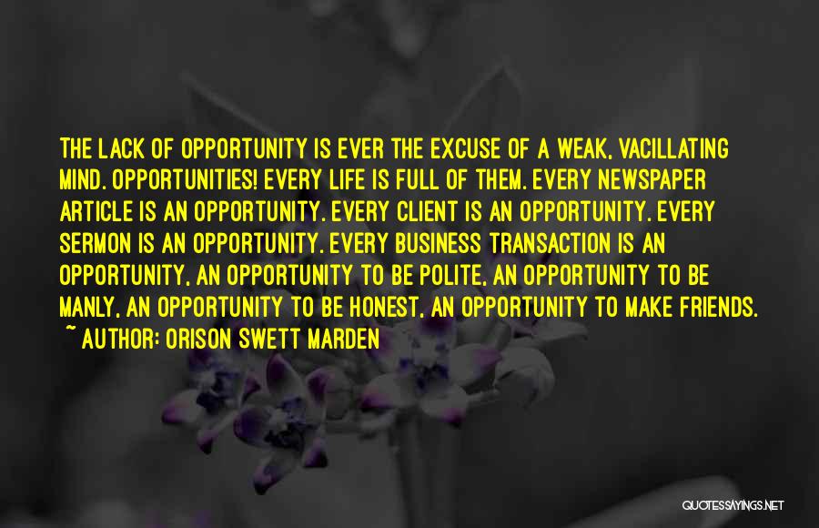 Clients To Quotes By Orison Swett Marden