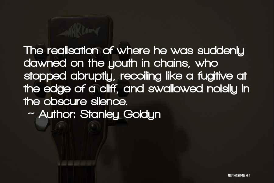 Cliff Edge Quotes By Stanley Goldyn