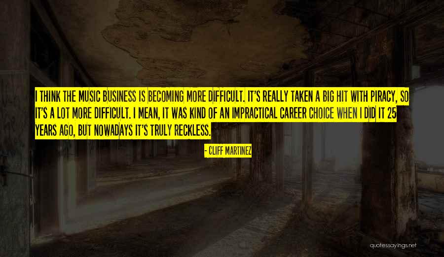Cliff Martinez Quotes 1970867 Cliff Martinez Quotes 1970867