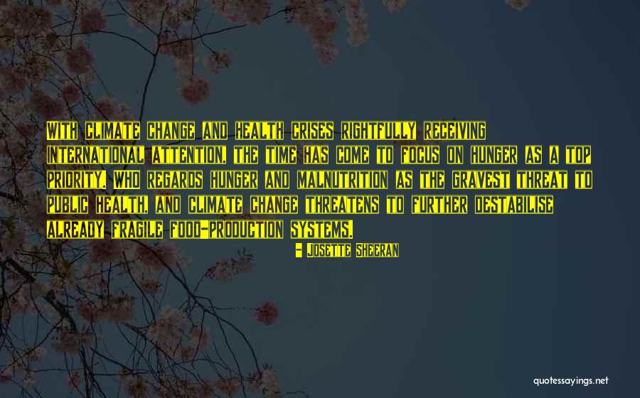 Climate Change And Health Quotes By Josette Sheeran Climate Change And Health Quotes By Josette Sheeran