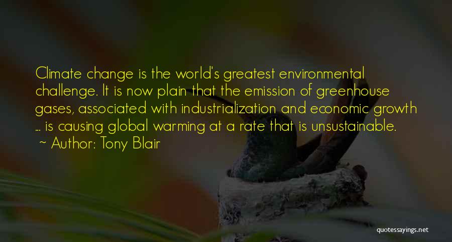 Climate Change Best Quotes By Tony Blair