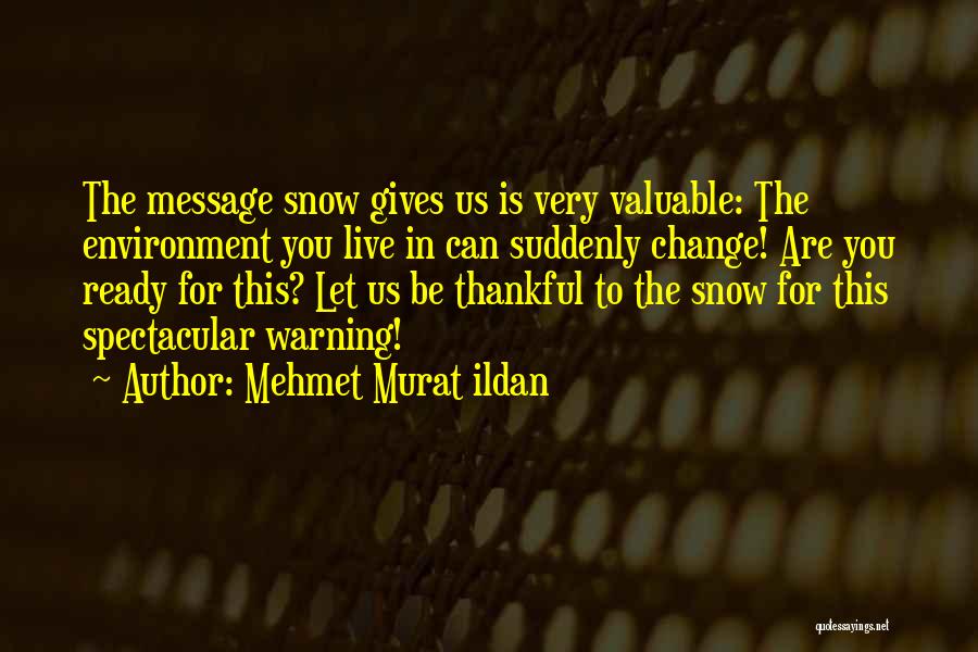 Climate Changes Quotes By Mehmet Murat Ildan