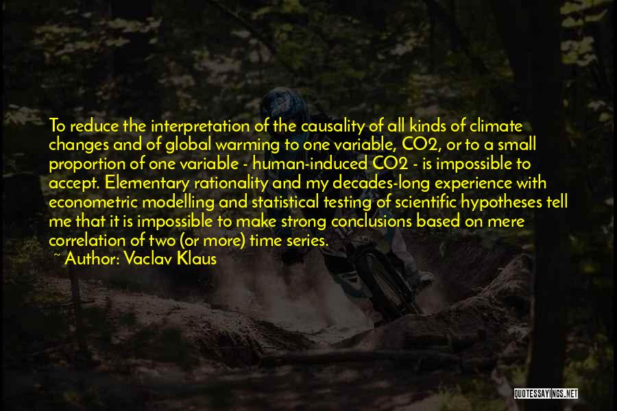 Climate Changes Quotes By Vaclav Klaus