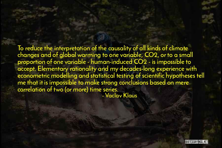 Climate Changes Quotes By Vaclav Klaus