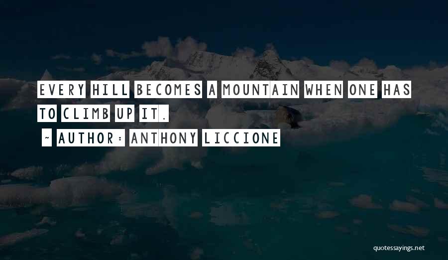 Climb Every Mountain Quotes By Anthony Liccione