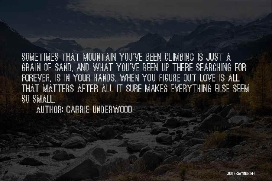 Climbing A Mountain Quotes By Carrie Underwood