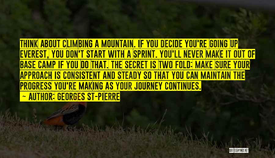 Climbing A Mountain Quotes By Georges St-Pierre