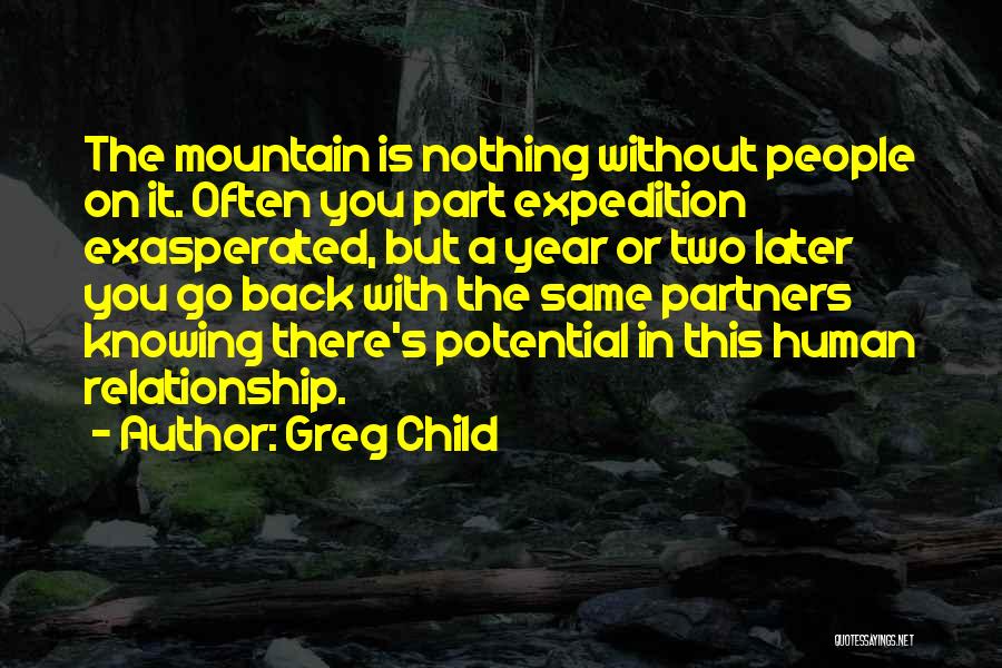 Climbing A Mountain Quotes By Greg Child