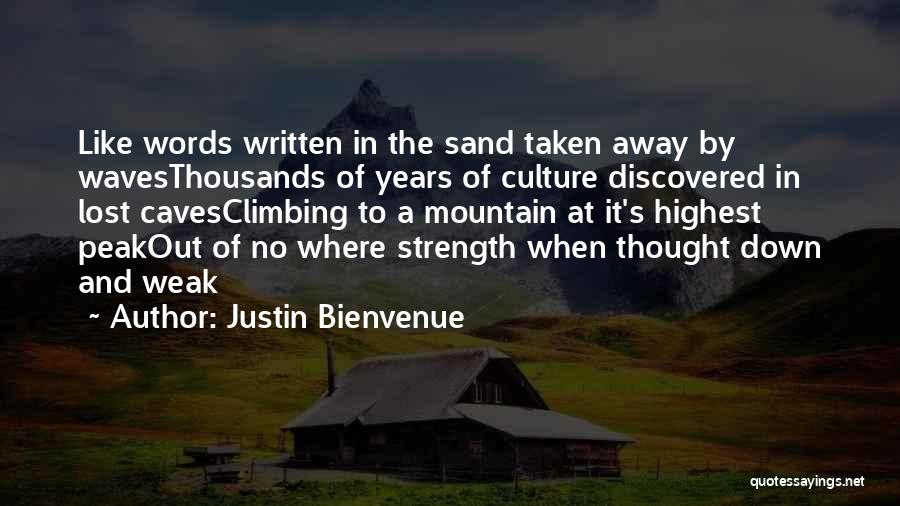 Climbing A Mountain Quotes By Justin Bienvenue