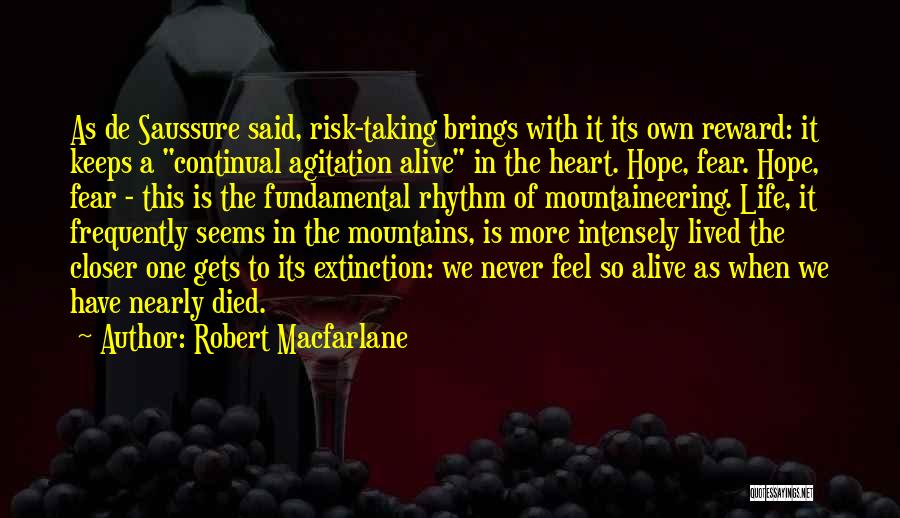 Climbing A Mountain Quotes By Robert Macfarlane