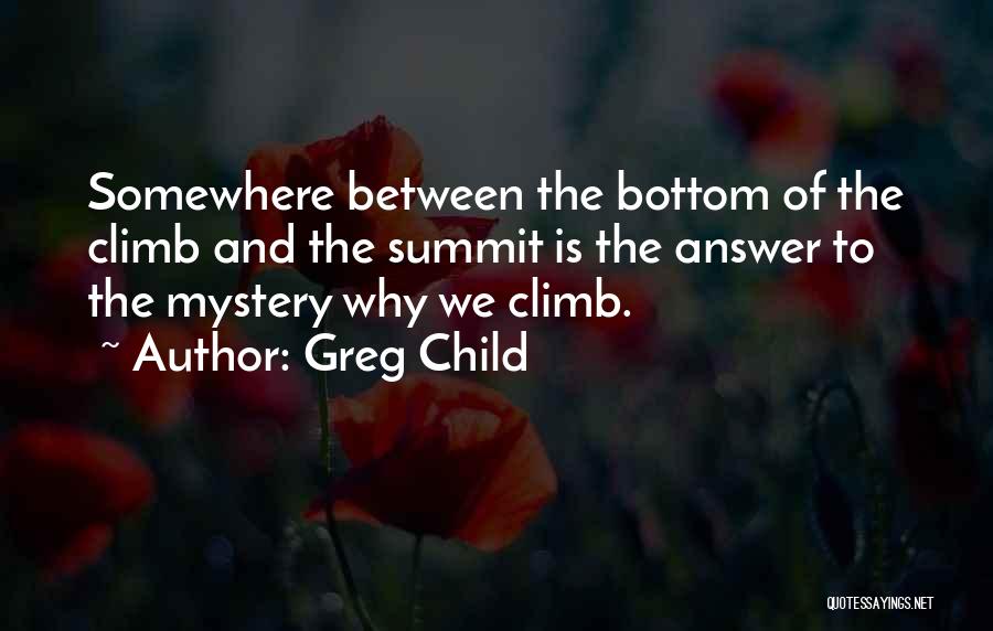 Climbing Summit Quotes By Greg Child