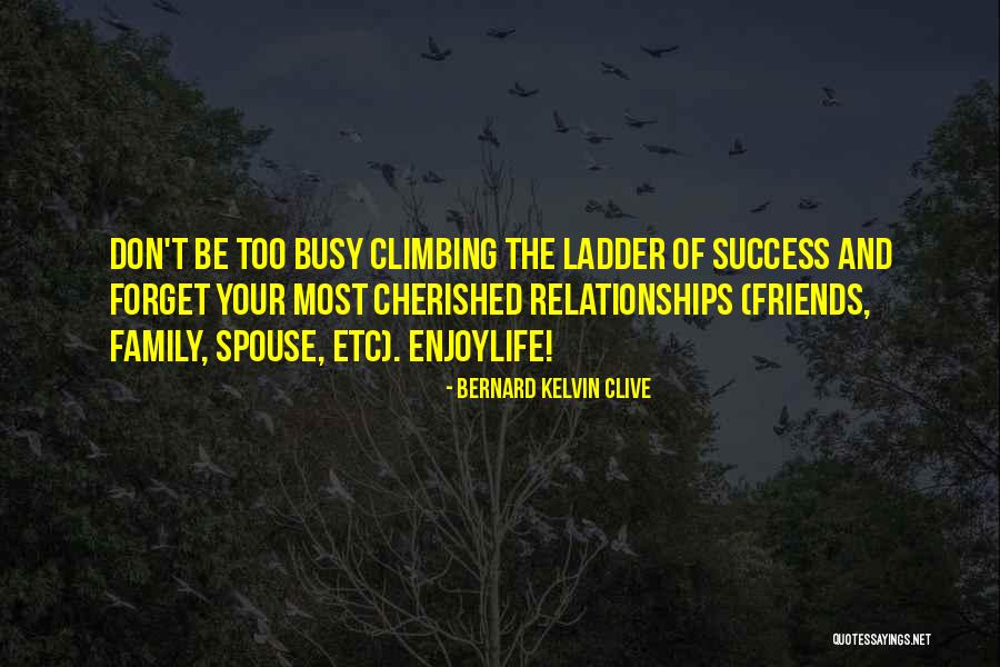 Climbing The Ladder Quotes By Bernard Kelvin Clive