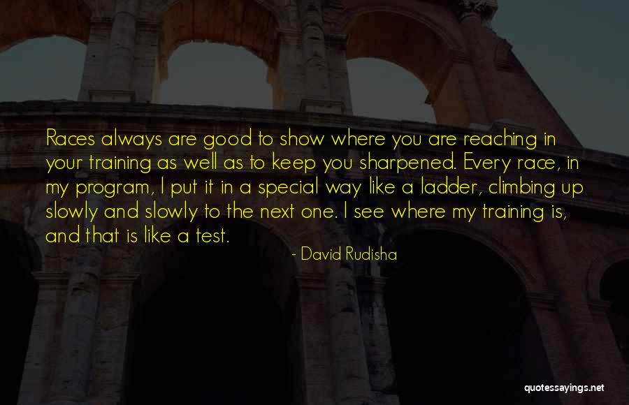 Climbing The Ladder Quotes By David Rudisha