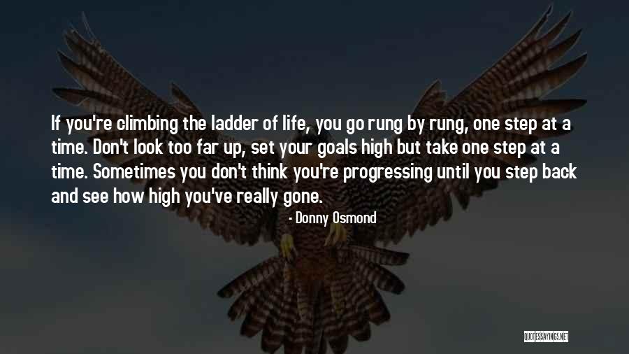 Climbing The Ladder Quotes By Donny Osmond