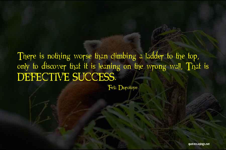 Climbing The Ladder Quotes By Fela Durotoye Climbing The Ladder Quotes By Fela Durotoye