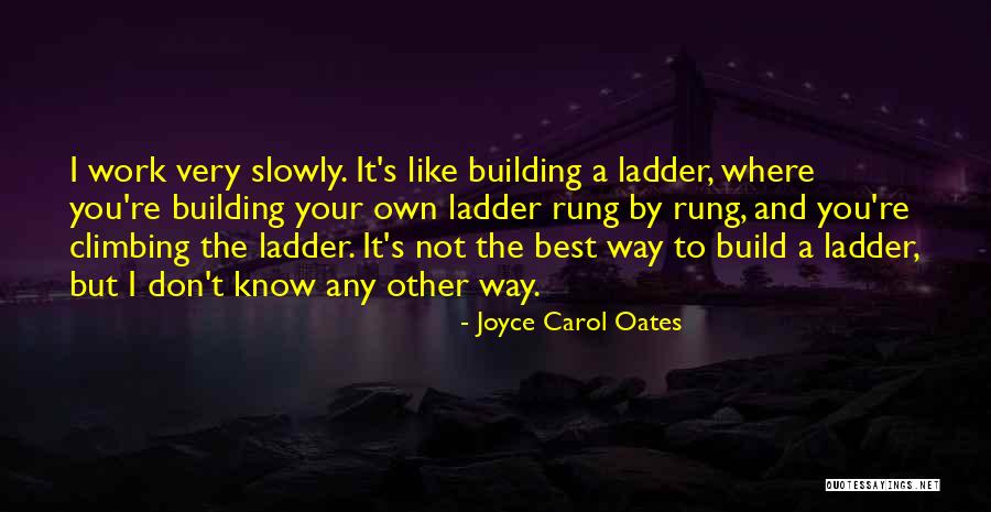 Climbing The Ladder Quotes By Joyce Carol Oates