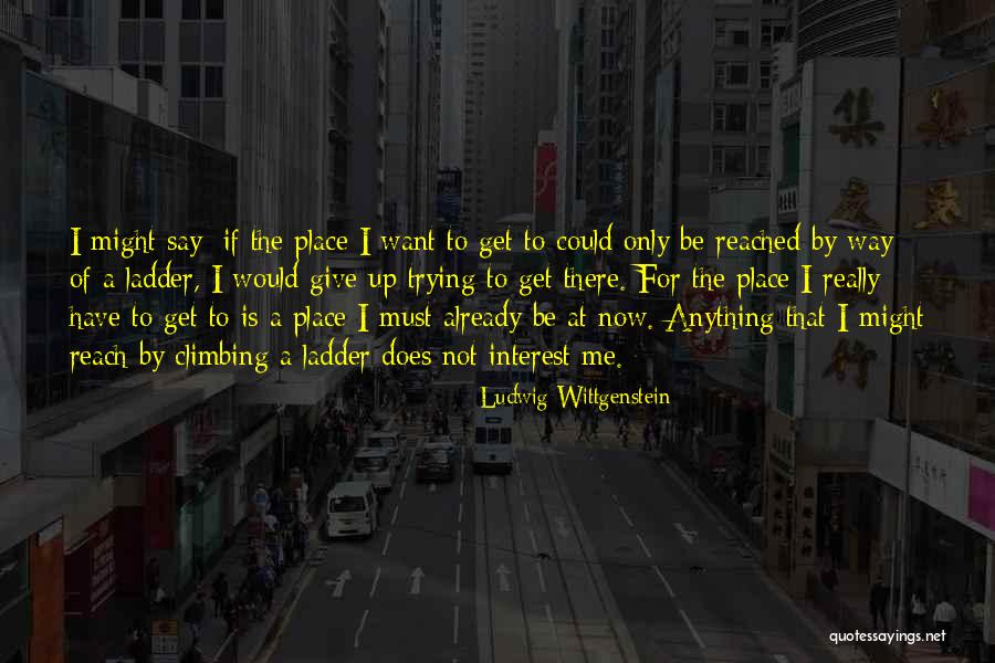 Climbing The Ladder Quotes By Ludwig Wittgenstein