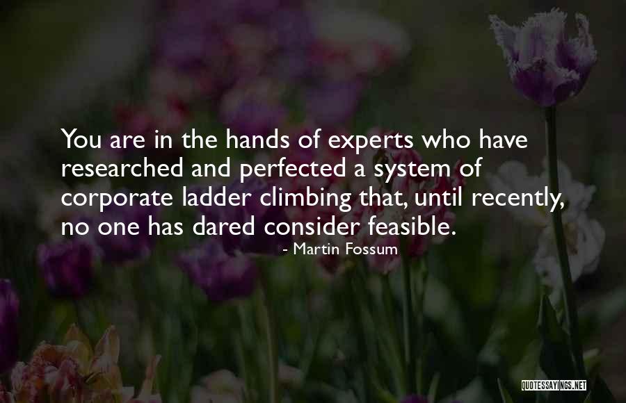 Climbing The Ladder Quotes By Martin Fossum