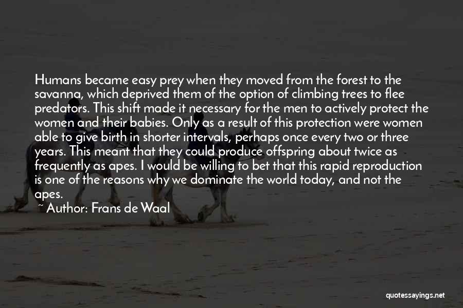 Climbing Trees Quotes By Frans De Waal