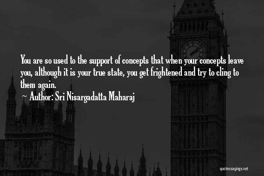 Cling Quotes By Sri Nisargadatta Maharaj