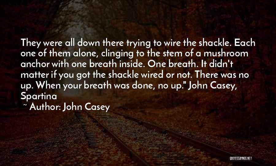 Clinging Quotes By John Casey