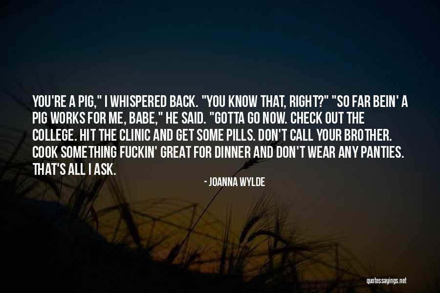 Clinic Quotes By Joanna Wylde