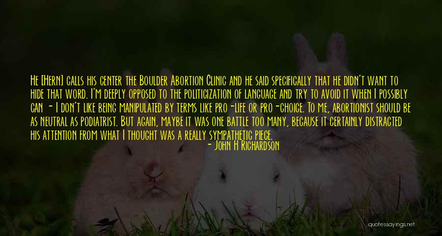 Clinic Quotes By John H Richardson