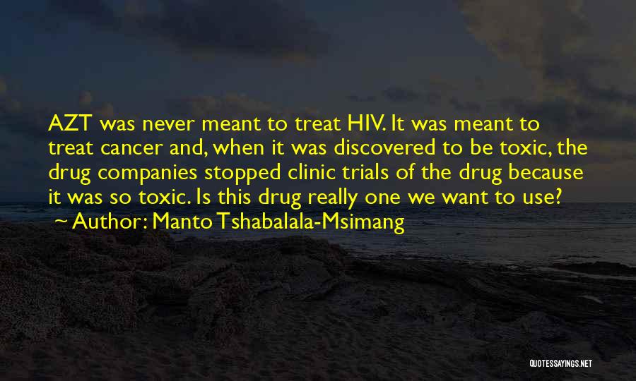 Clinic Quotes By Manto Tshabalala-Msimang