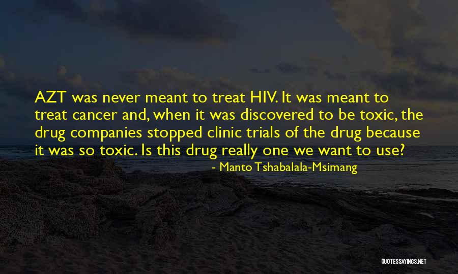 Clinic Quotes By Manto Tshabalala-Msimang