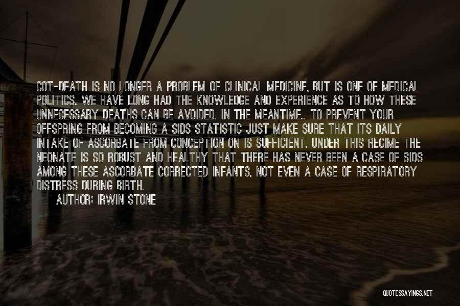 Clinical Experience Quotes By Irwin Stone