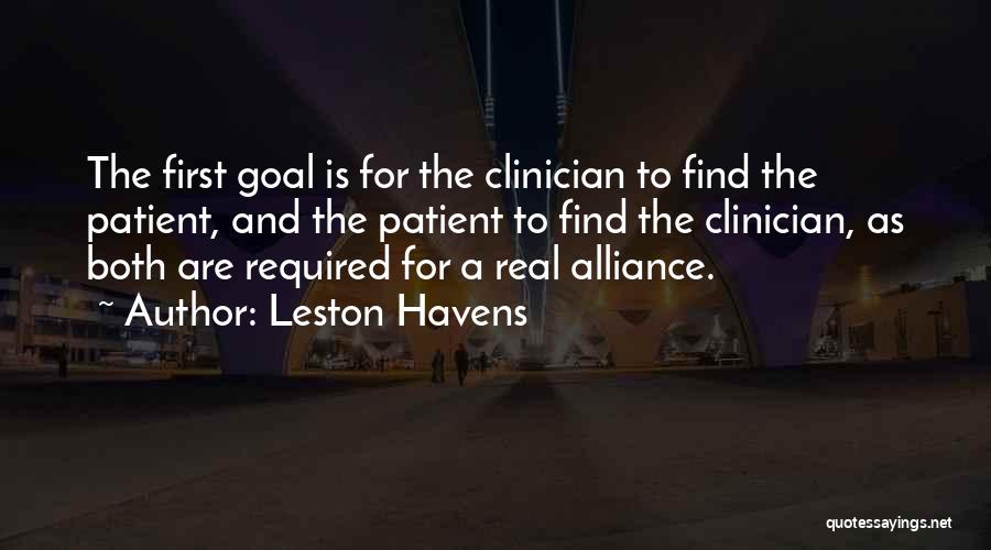 Clinician Quotes By Leston Havens