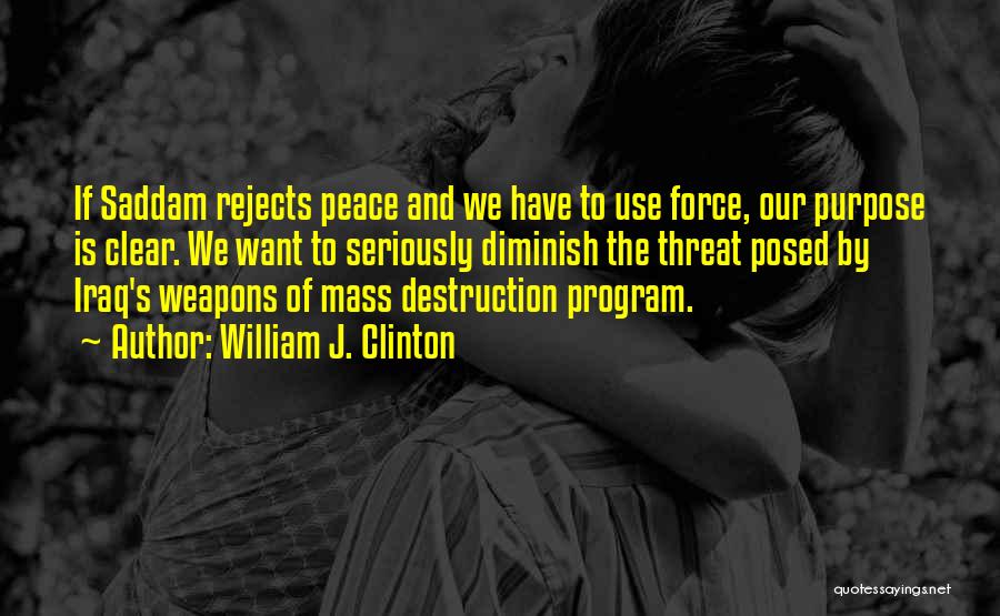 Clinton Iraq Quotes By William J. Clinton